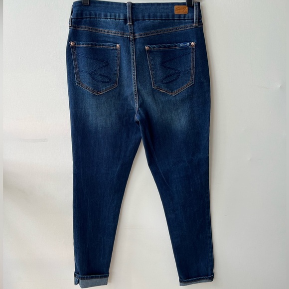 Seven7 Tummyless 6 High Rise Skinny Jeans Logo Shapewear Tummy Control Denim - Picture 2 of 8